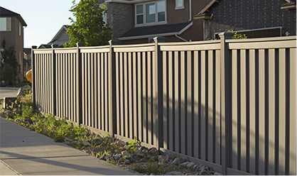 Wood Look Aluminium Fence
